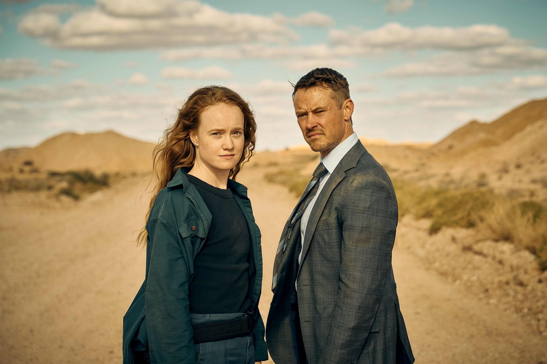 Liv Hewson and Michael Dorman in 'Treasure & Dirt'