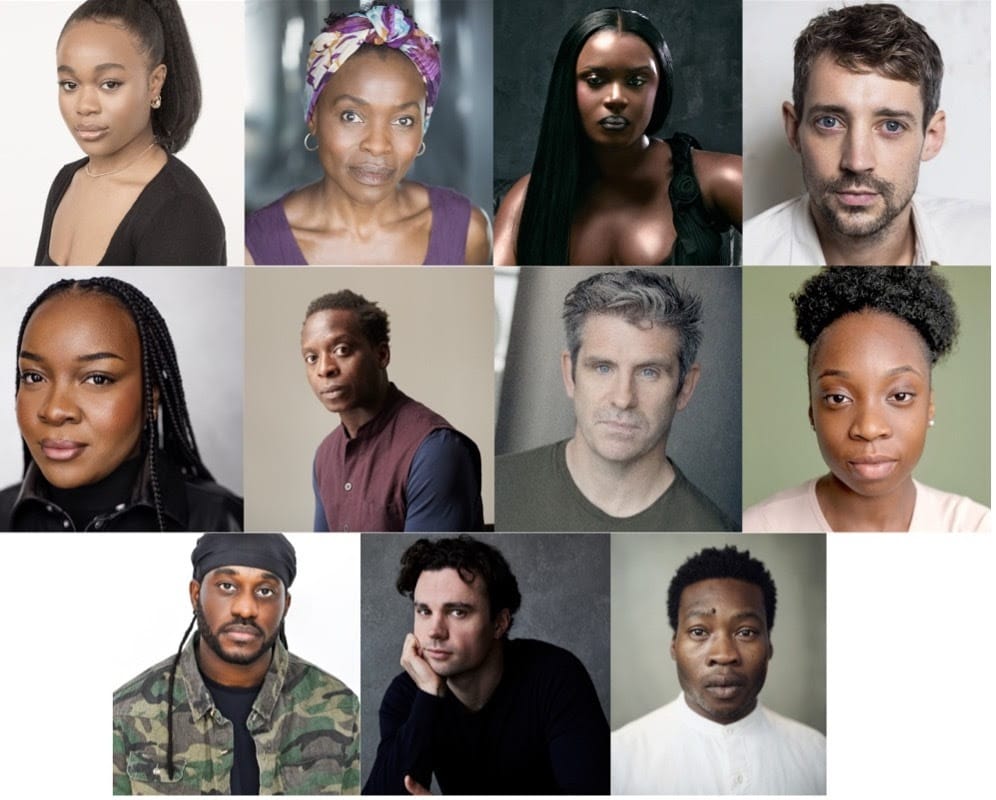 Bukky Bakray, Rakie Ayola, Ama Serwah Genfi, Adam Lundgren, RAY BLK, Kobna Holdbrook-Smith, Dan Skinner, Daniella, Jameel Buari, Sam Delich, and Fisayo Akinade