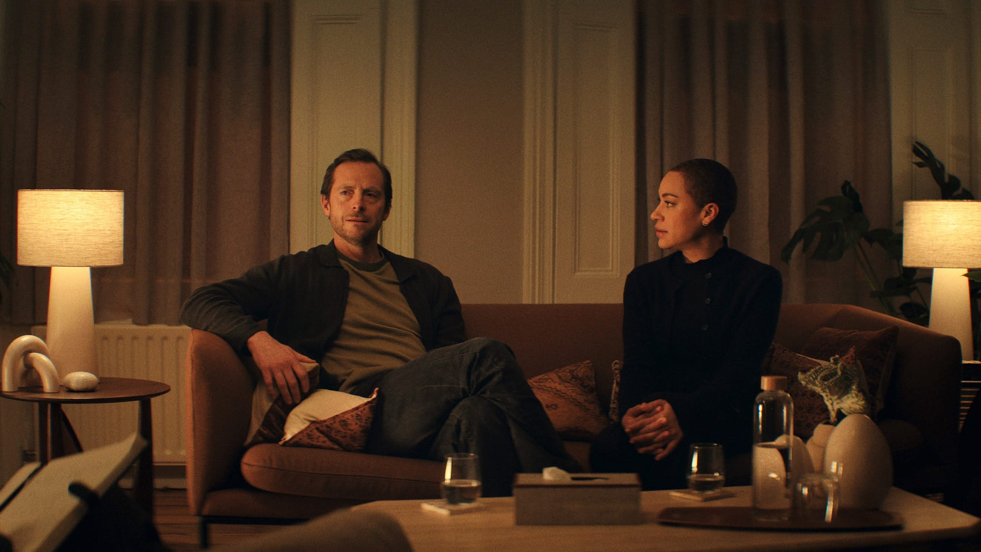 Stephen Campbell Moore and Cush Jumbo in 'Criminal Record' Season 2