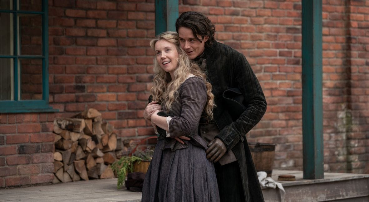 Lauren Lyle and César Domboy in 'Outlander' Season 8