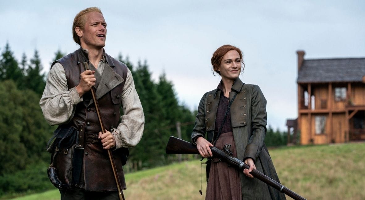 Sam Heughan and Sophie Skelton in 'Outlander' Season 8