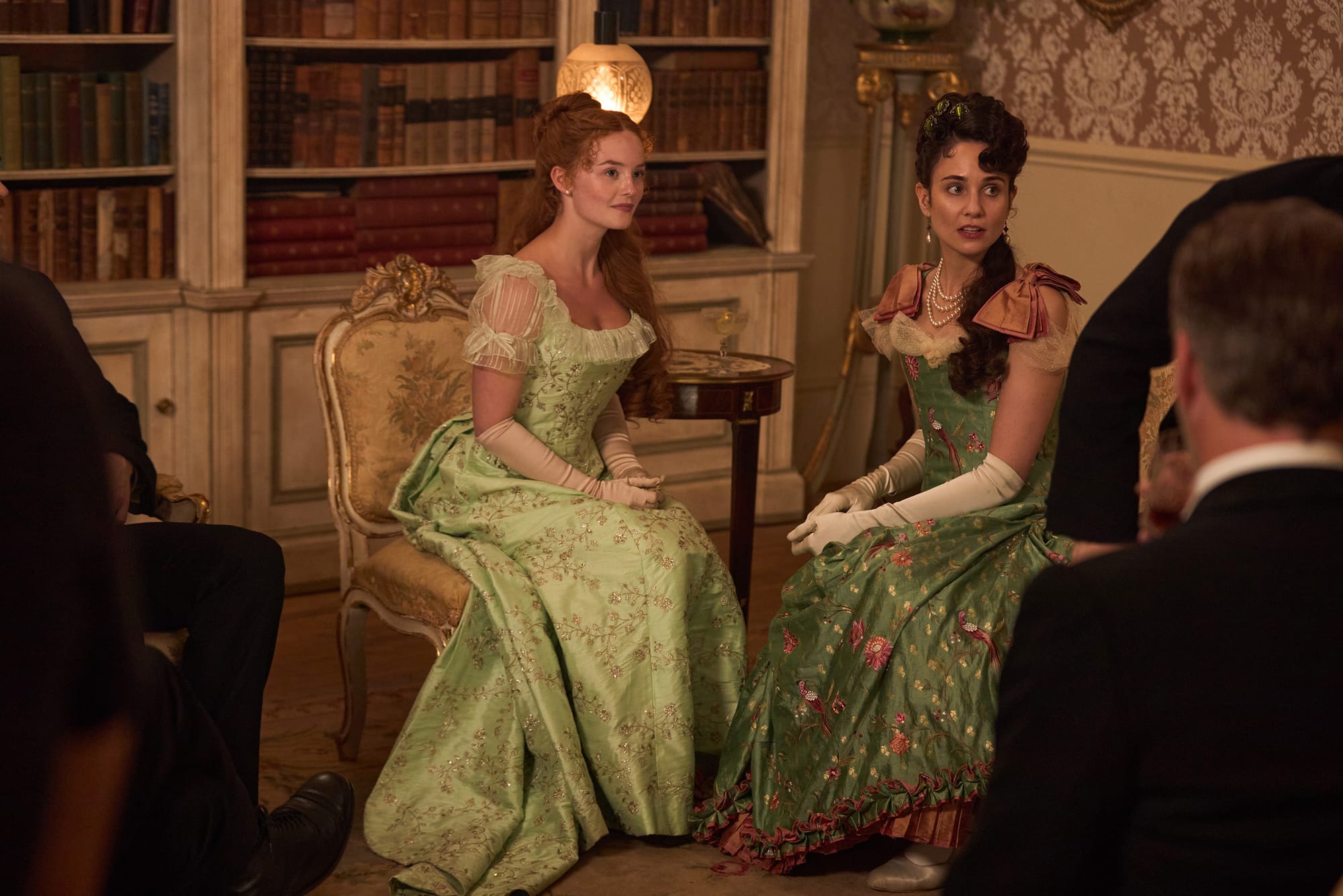 Millie Gibson and Tuppence Middleton in 'The Forsytes' Season 1