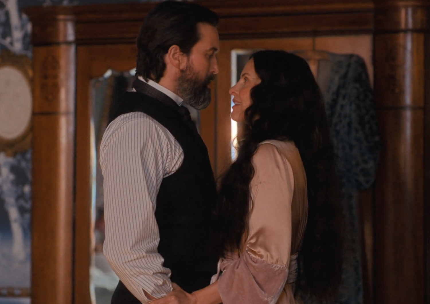 Adele (Leanne Best) and Adam Fairley (Emmett J.Scanlan) torment each other