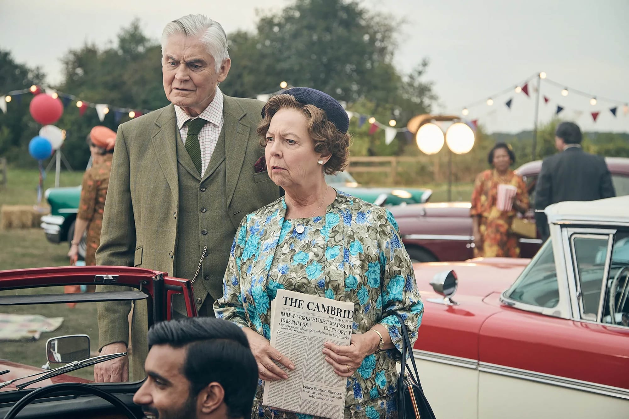 Nick Brimble, Tessa Peake-Jones and Rishi Nair in 'Grantchester' Season 11