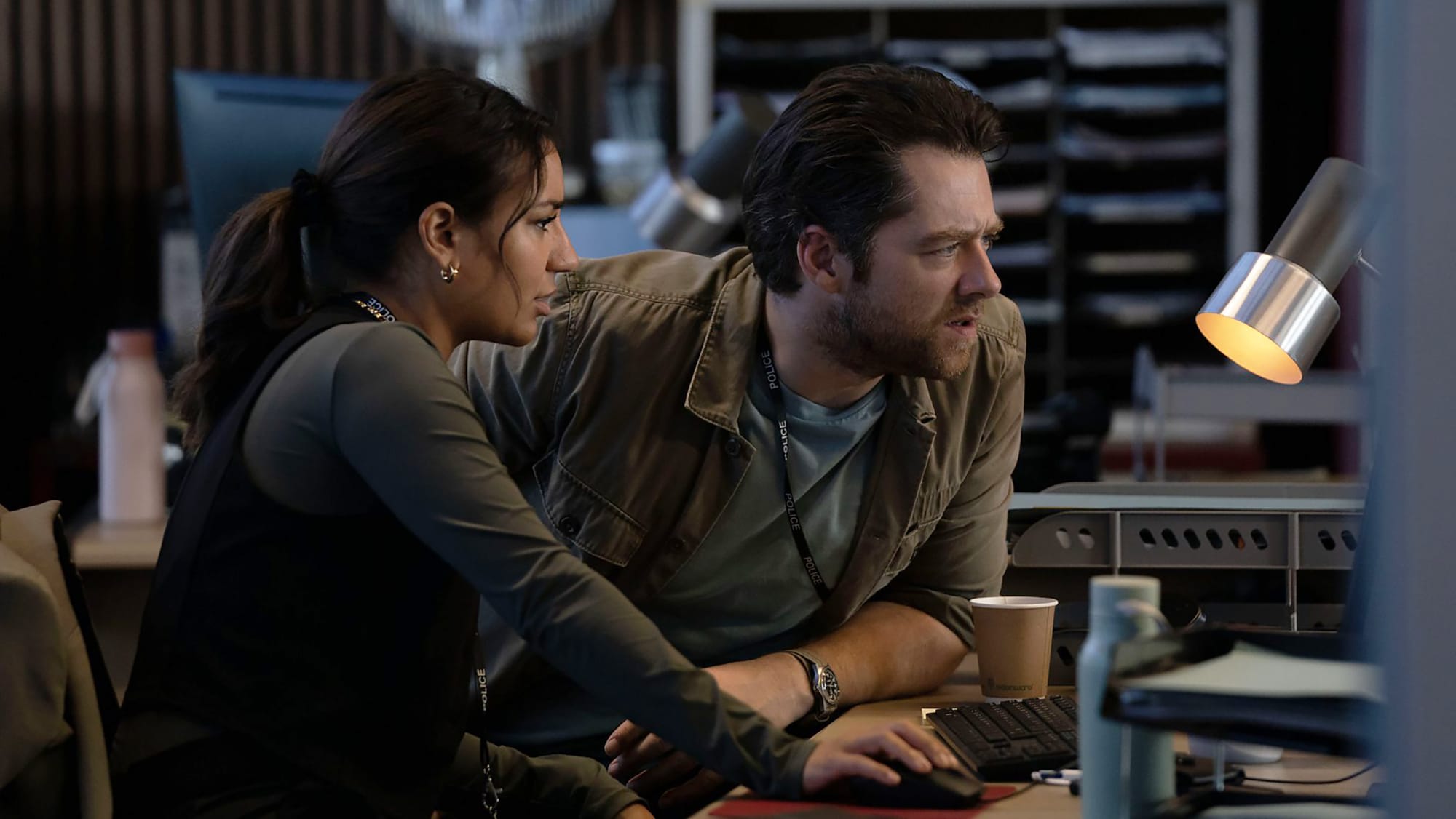 Lucie Shorthouse and Richard Rankin in 'Rebus' Season 1