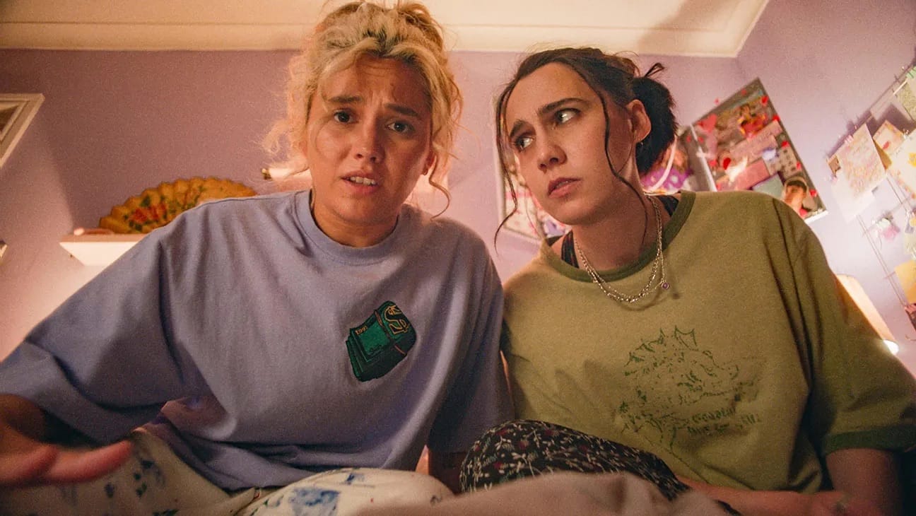 Kat Sadler as Josie, Lizzie Davidson as Billie in 'Such Brave Girls'