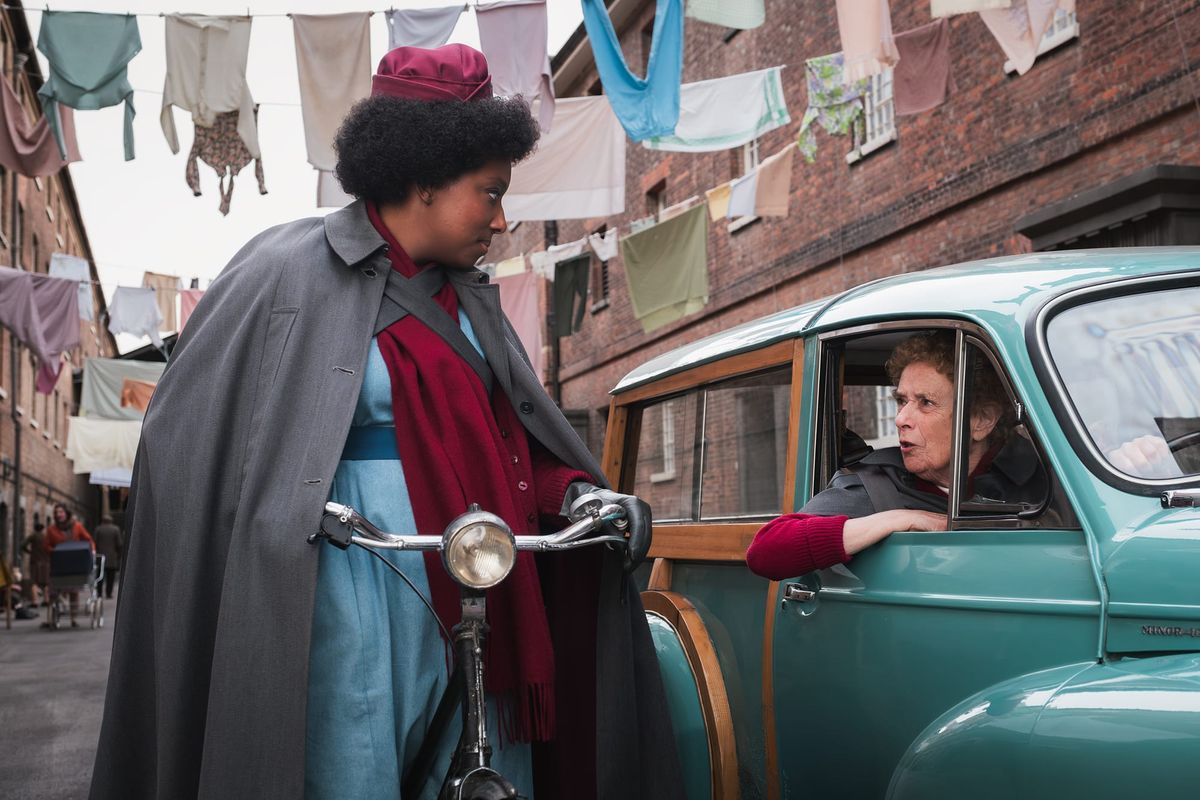 Renee Bailey and Linda Bassett in 'Call the Midwife' Season 15
