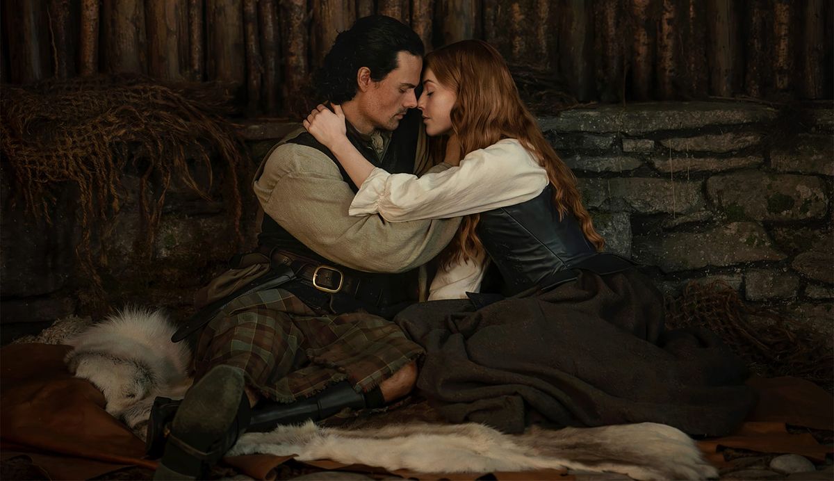 Jamie Roy and Harriet Slater in 'Outlander: Blood of my Blood' Season 2 