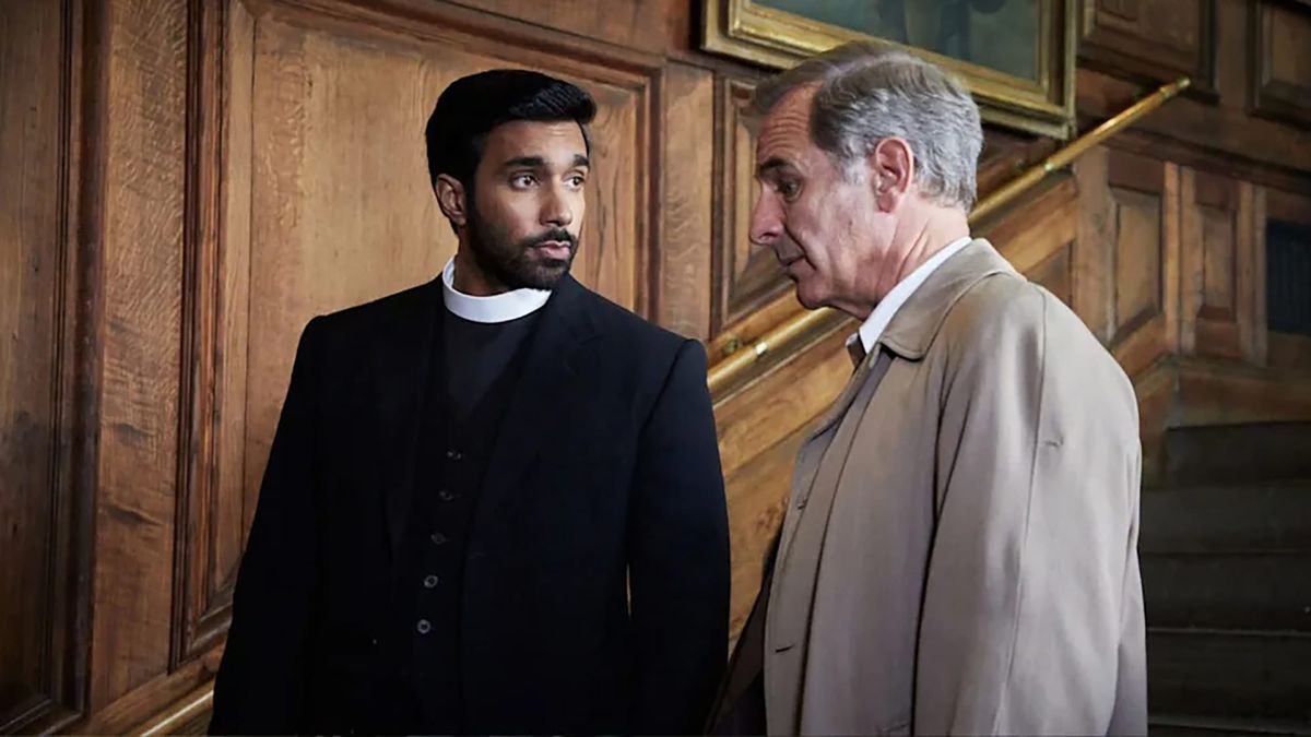 Rishi Nair and Robson Green in 'Grantchester' Season 11