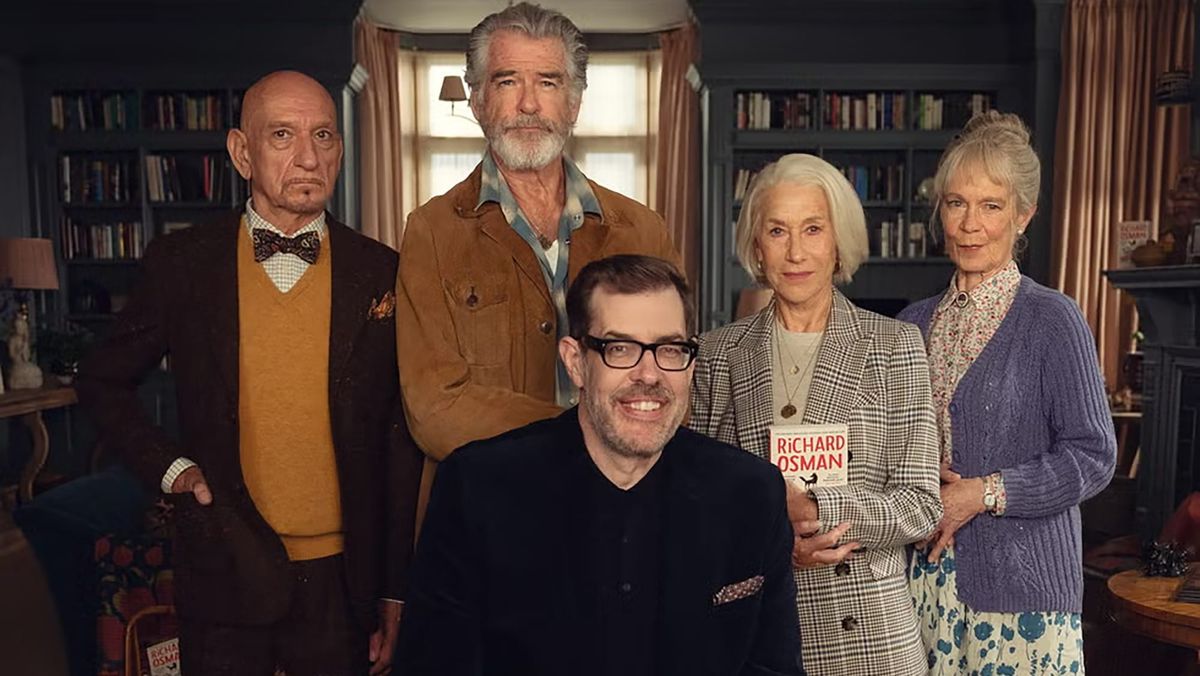The cast of 'The Thursday Murder Club' and Richard Osman