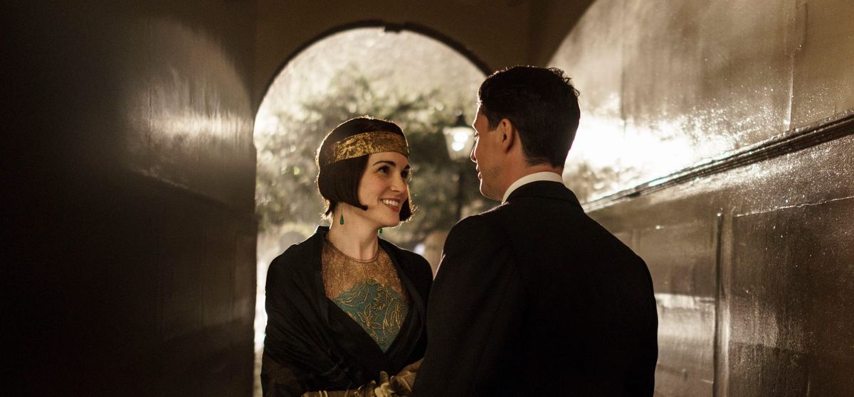 Lady Mary (Michelle Dockery) and Henry Talbot (Matthew Goode).