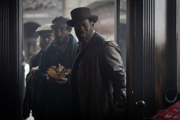 Ansu Kabia as Moses Valentine in "Miss Scarlet" Season 6 