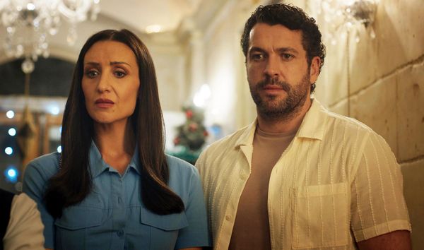 Catherine Tyldesley and Shayne Ward in 'The Good Ship Murder' 2024 Christmas Special