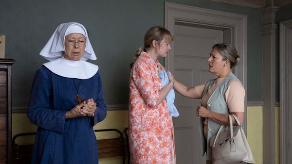 Jenny Agutter, Sophie Ford, and Gina Murray in 'Call the Midwife.' Season 15