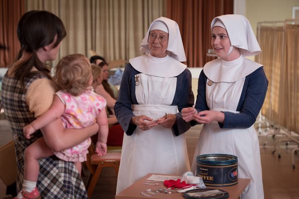 Jenny Agutter and Molly Vevers in 'Call the Midwife' Season 15