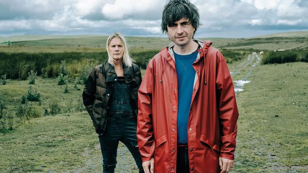 Liz Rich and Danny Robins in 'The Witch Farm' podcast key art