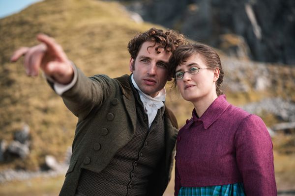 Laurie Davidson and Ella Bruccoleri in 'The Other Bennet Sister'