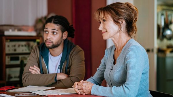 Rohan Nedd and Jane Seymour in 'Harry Wild' Season 5 