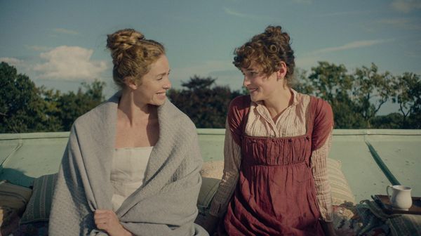 Emma Corrin and Freya Mavor in 'Pride & Prejudice' (Netflix)