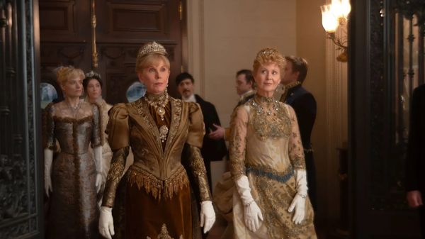 Louisa Jacobson, Kelley Curran Christine Baranski, Blake Ritson, and Cynthia Nixon in 'The Gilded Age' Season 4
