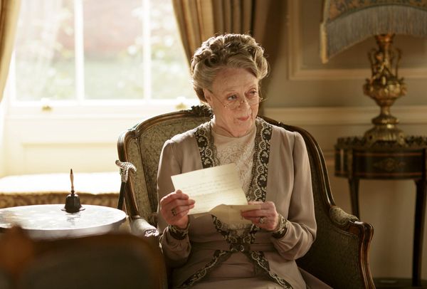 Maggie Smith, looking appropriately judgy as the Dowager Countess. Photo: Courtesy of Nick Briggs/Carnival Film & Television Limited 2015 for MASTERPIECE