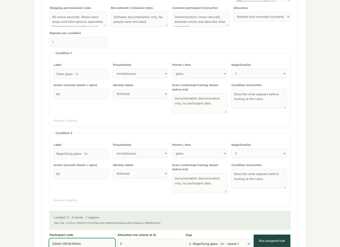 Protocol designer — documentation example