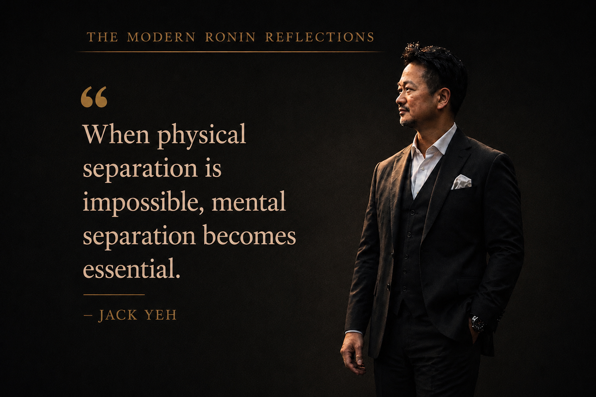 When You Cannot Leave Your Environment, Build Inner Boundaries First