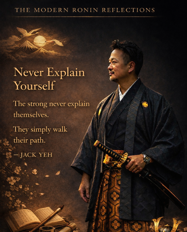 Never Explain Yourself