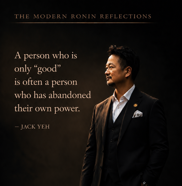 Do Not Only Become a Good Person