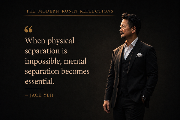 When You Cannot Leave Your Environment, Build Inner Boundaries First