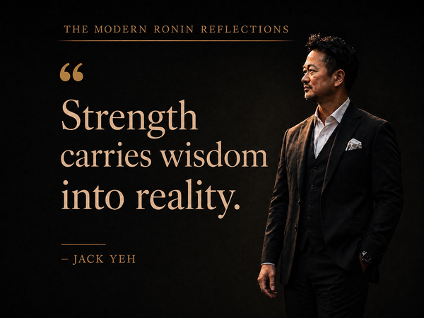 Strength and Wisdom Should Never Be Opposites