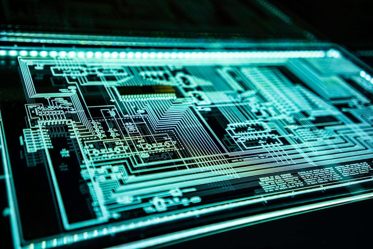 Abstract technology and business image
