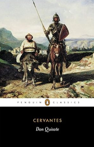 Cover of Don Quixote by Miguel de Cervantes.