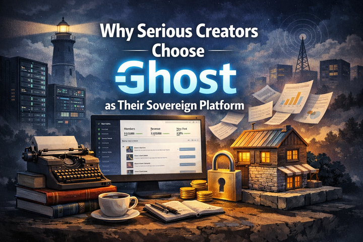 Why Serious Creators Are Choosing Ghost as Their Sovereign Publishing Platform