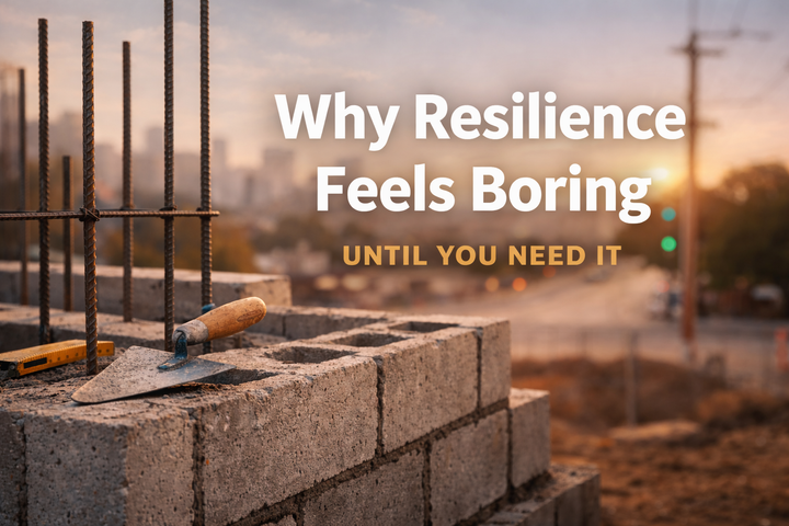Why Resilience Feels Boring Until You Need It