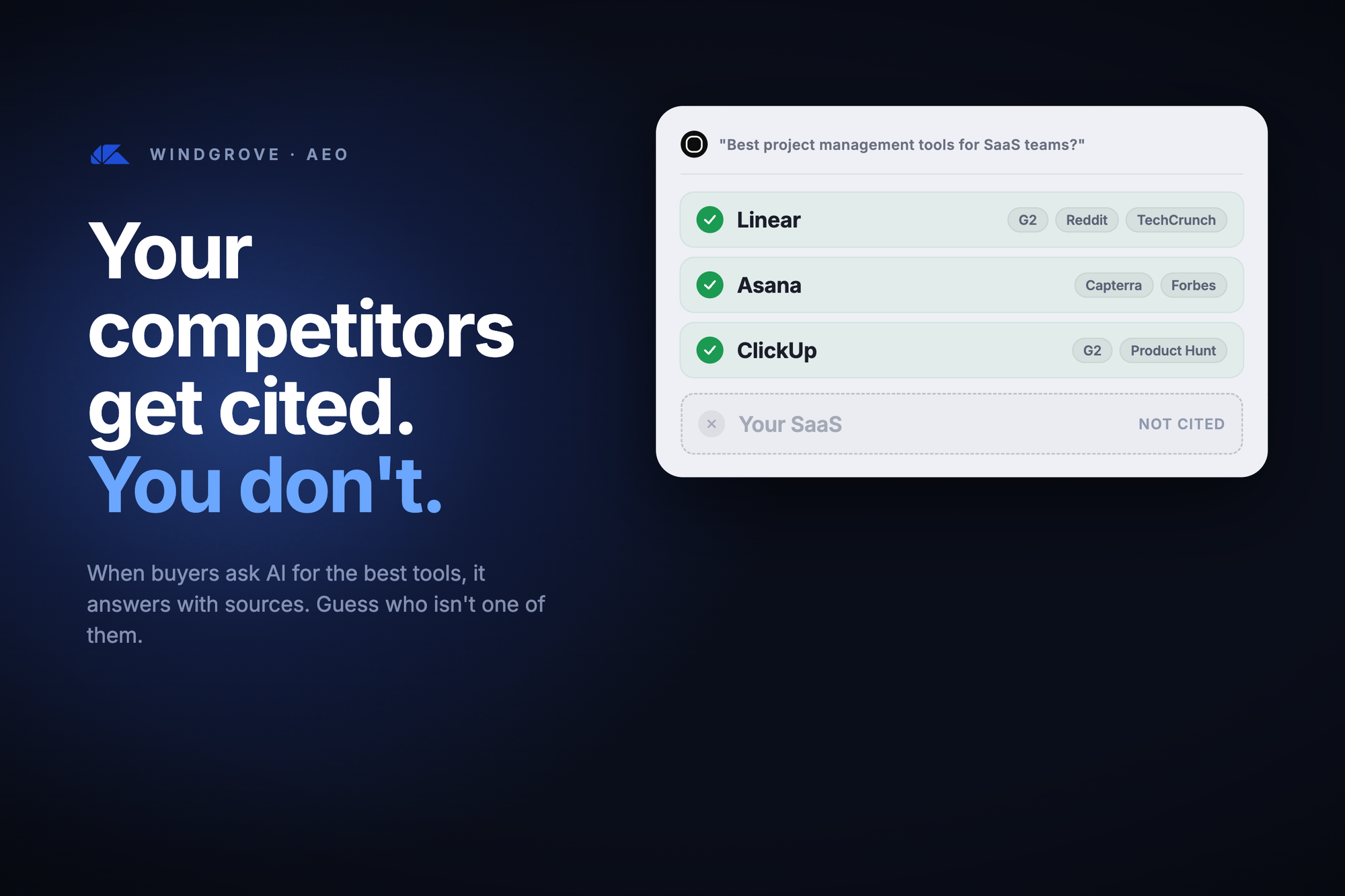 Why Your SaaS Competitors Are Getting Cited by AI Tools (And You're Not)