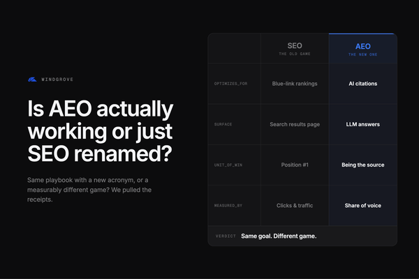 Is AEO Actually Working, or Is It Just SEO with a New Name?