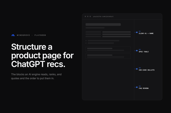 How to Structure a Product Page for ChatGPT Recommendations