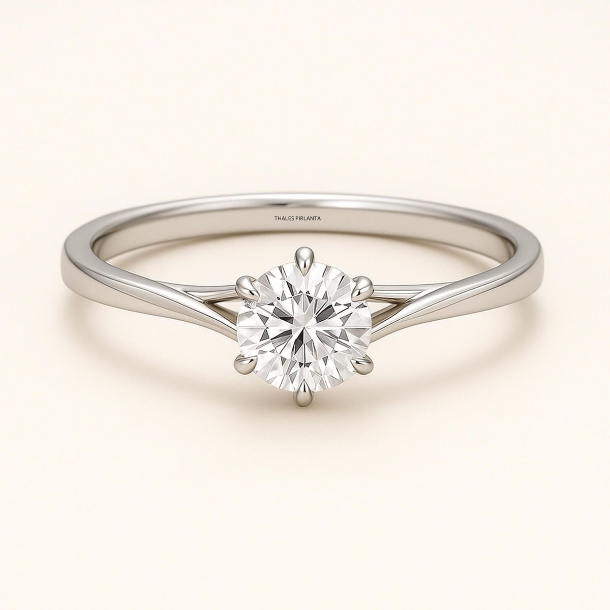 D Renk Tektaş Evlilik Yüzüğü Işığı Nasıl Yansıtır?