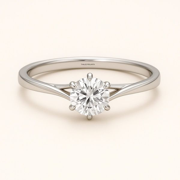 D Renk Tektaş Evlilik Yüzüğü Işığı Nasıl Yansıtır?