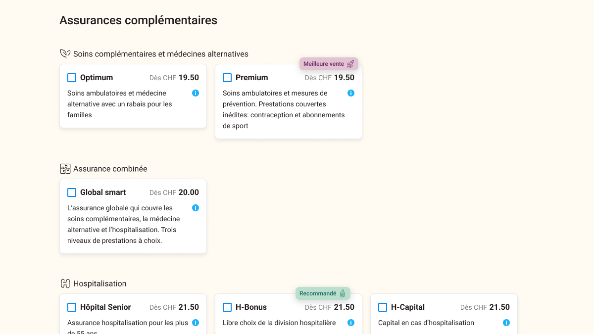 A case study from a major Swiss health insurance online subscription platform