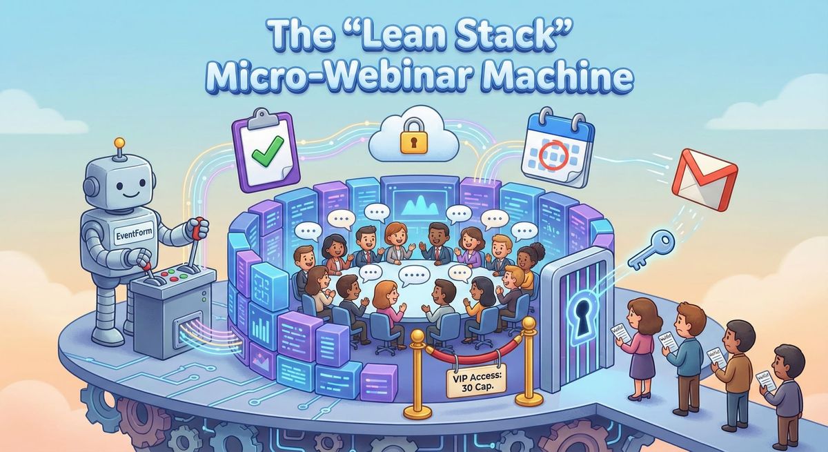 EventForm review: The "Lean Stack" for 30-Person Micro-Webinars?
