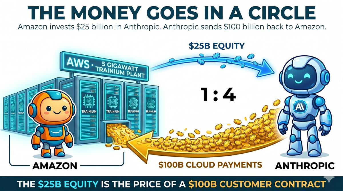 Amazon's $25 Billion Anthropic Deal Is Really A Customer Contract