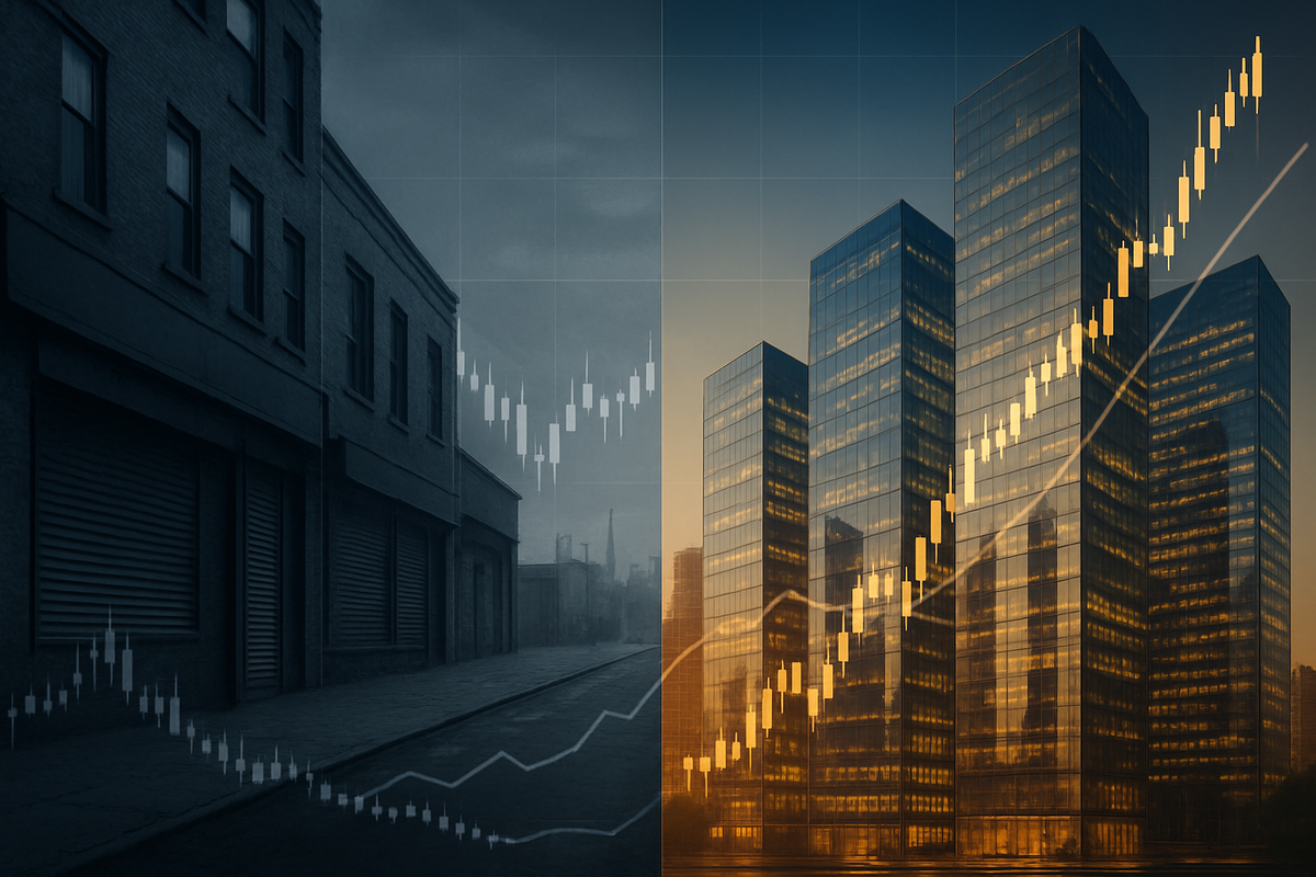The Great Divide: Tech Earnings Soar to Record Highs While Economic Slowdown Fears Loom