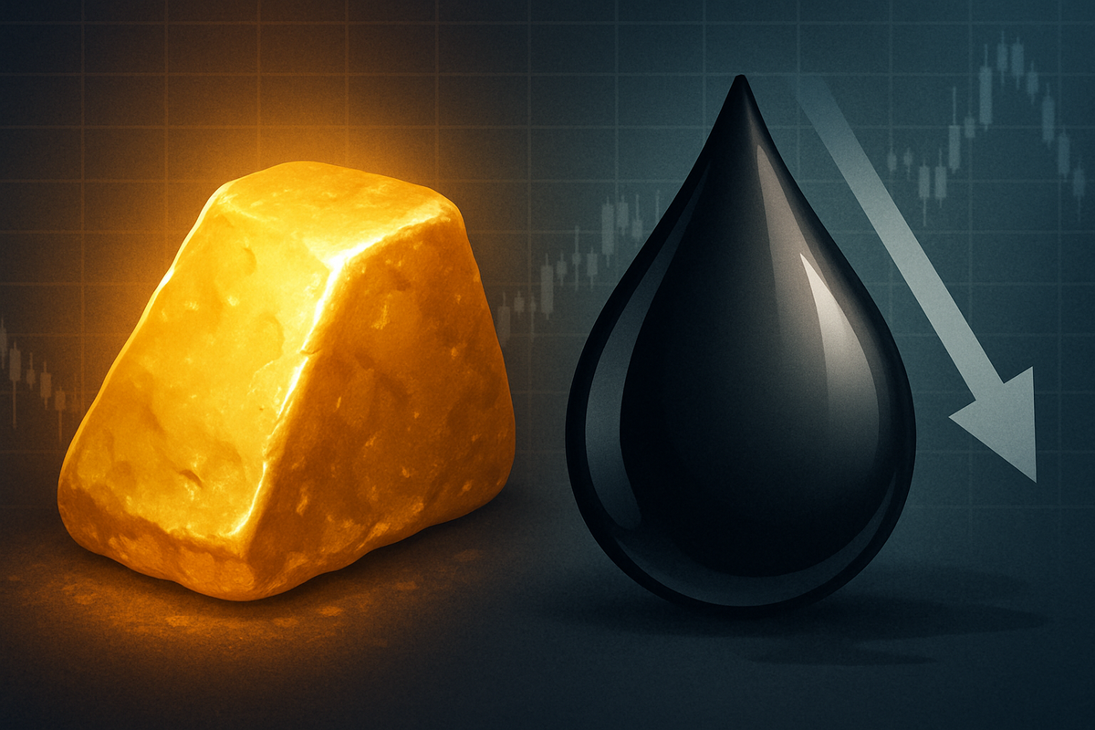 Gold Shines as Oil Slides: A Tale of Two Commodities Amidst Global Uncertainty