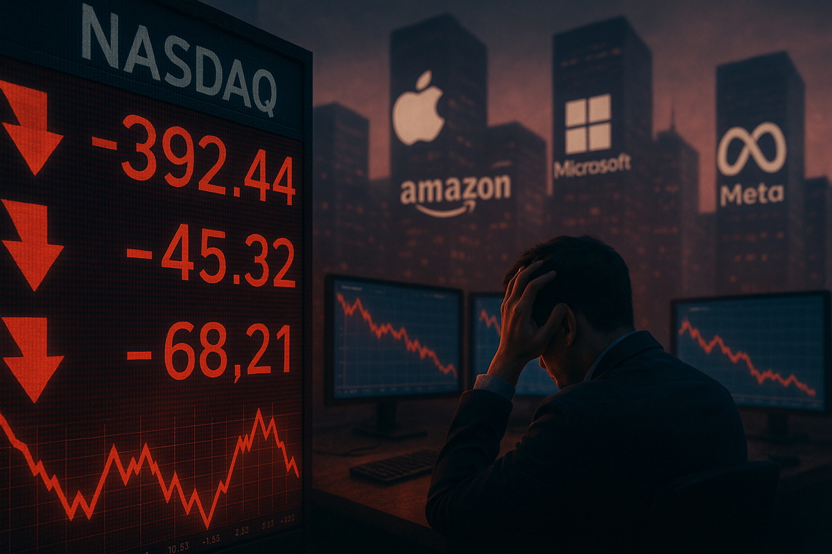 Tech Sector Tumble Continues: Nasdaq Leads Market Downward