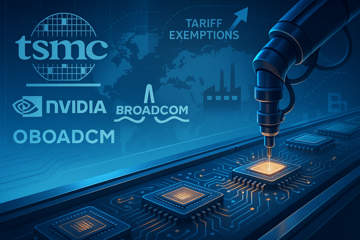 Chip Stocks Soar: TSM Leads Gains as Tariff Exemptions Provide Tailwinds