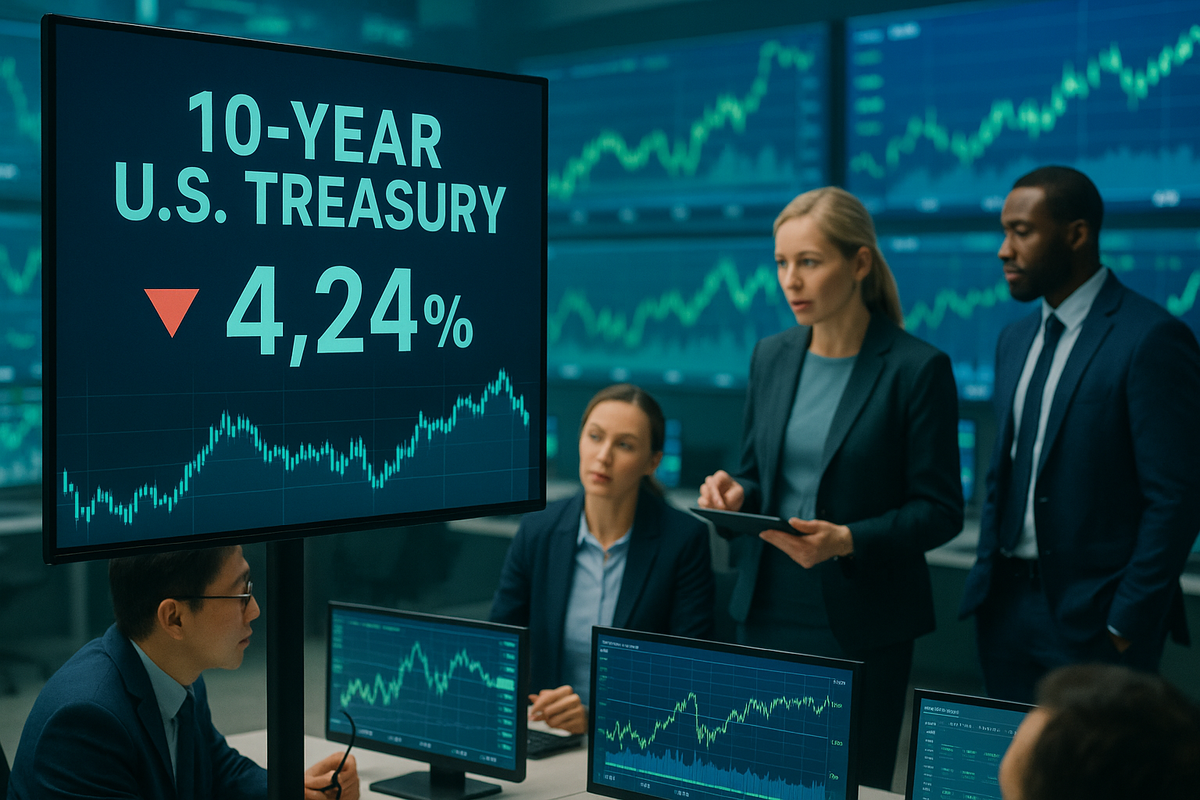Bond Market Signals Shift: 10-Year Treasury Yields Ease Amid Growing Rate Cut Hopes