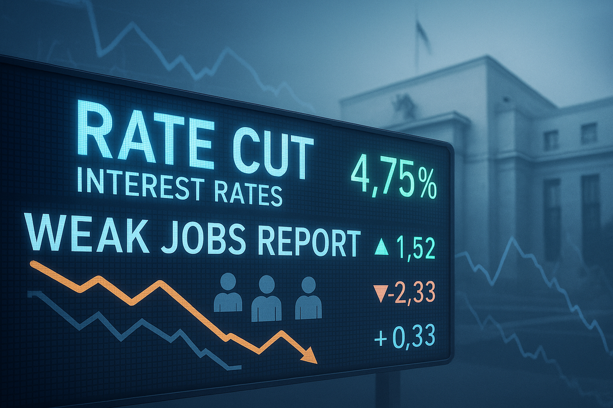 Fed Rate Cut Hopes Reignited: Weak Jobs Report Fuels Speculation on Monetary Policy Shift