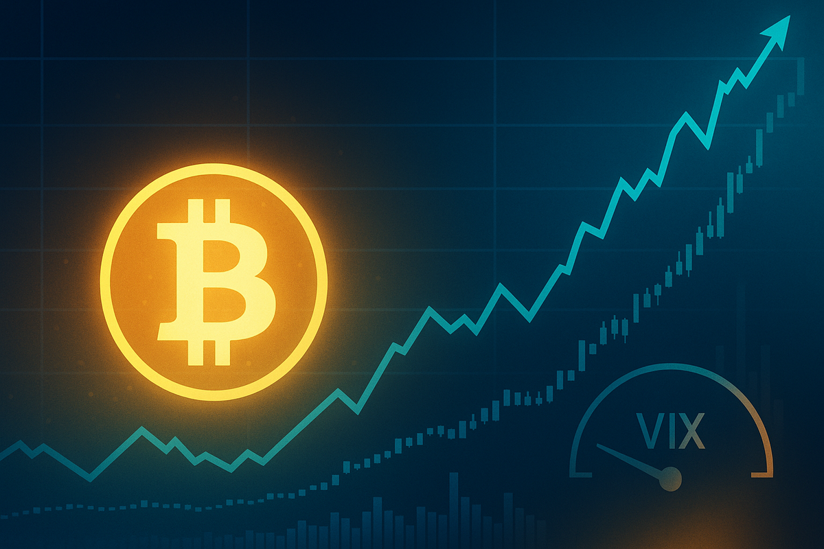 Bitcoin Nears All-Time High, VIX Dips: Cryptocurrency and Market Sentiment Indicators